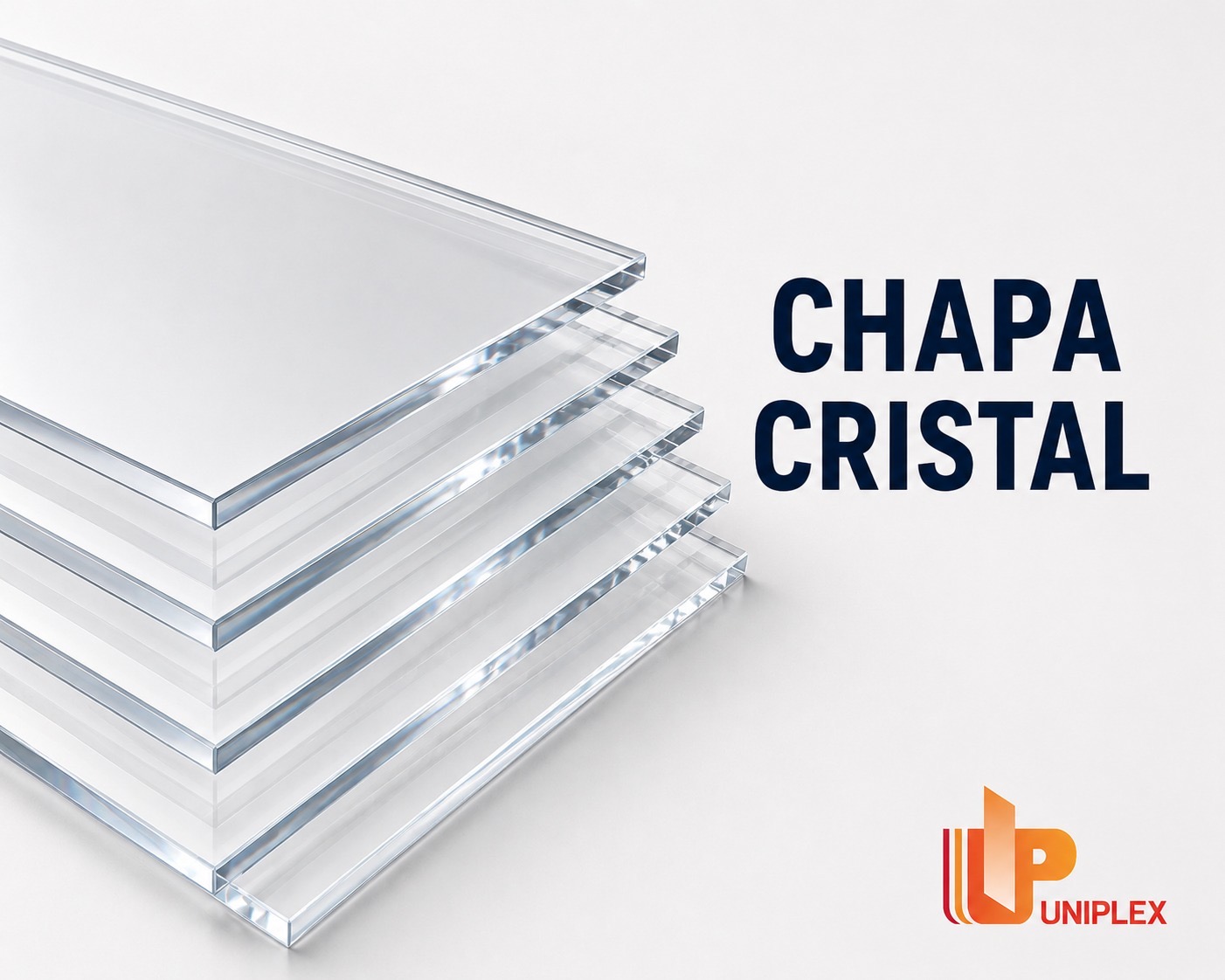 Chapas acrílicas empilhadas prontas para fornecimento